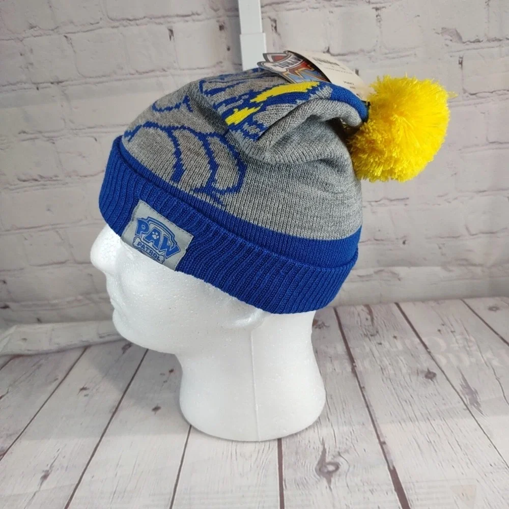 Paw Patrol Nickelodeon Unisex Kids Beanie Hat Toboggan One Sz Blue Gray Yellow